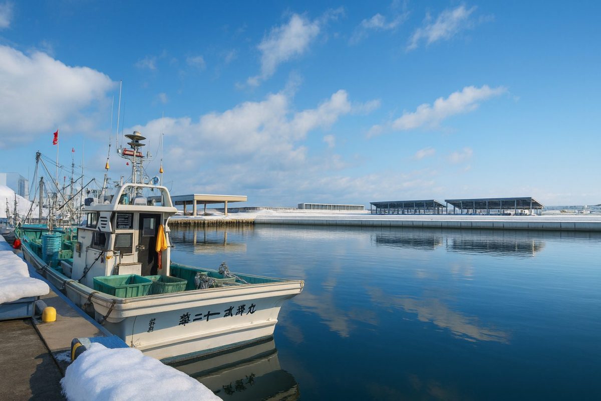 北海道増毛町の風景