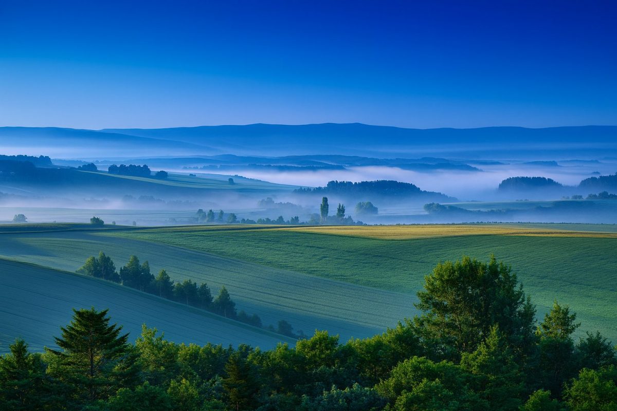 北海道妹背牛町の風景
