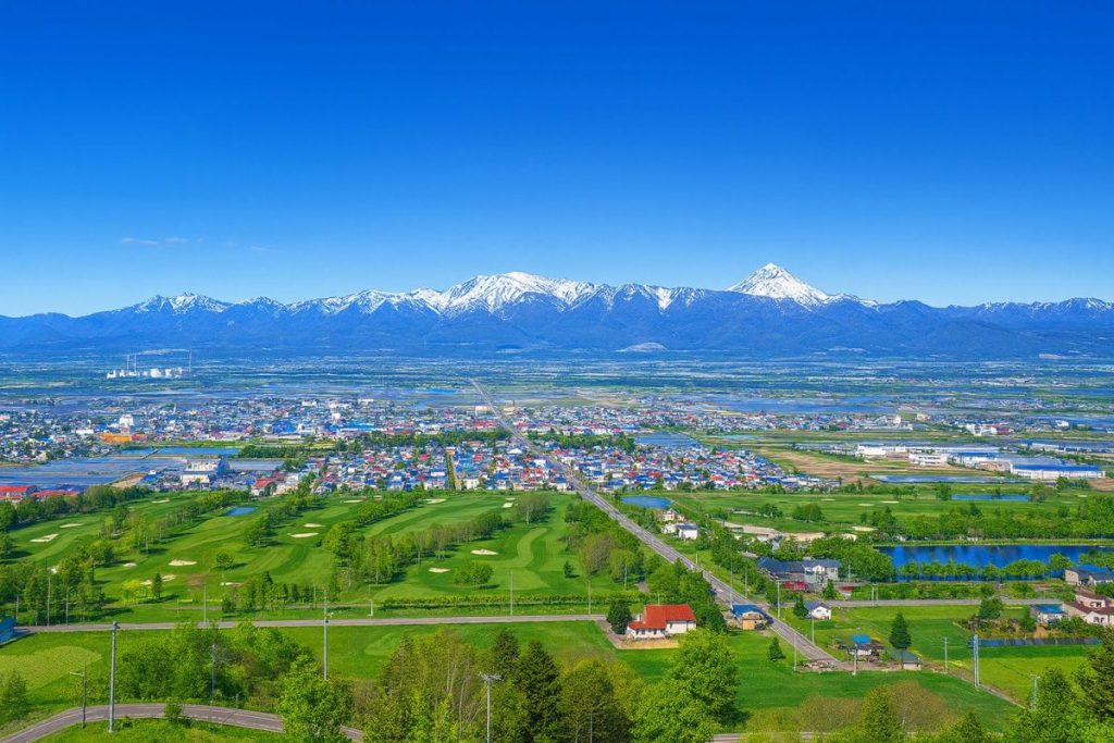北海道奈井江町の風景