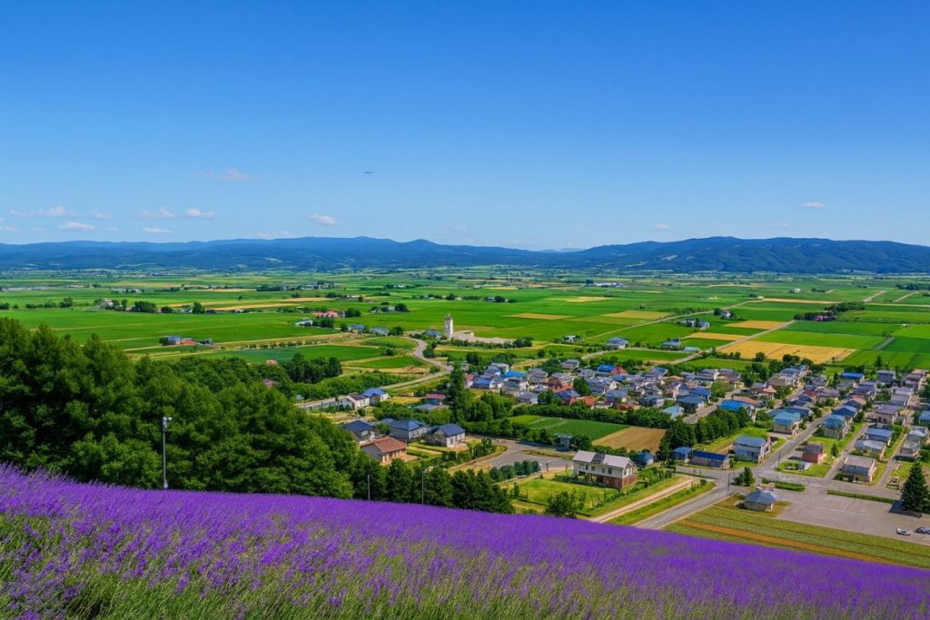 北海道中富良野町の風景