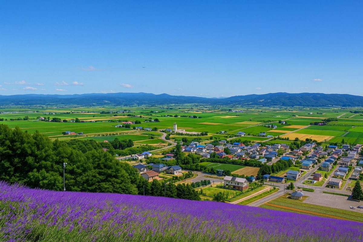 北海道中富良野町の風景