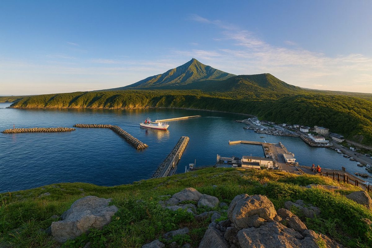 北海道利尻富士町の風景