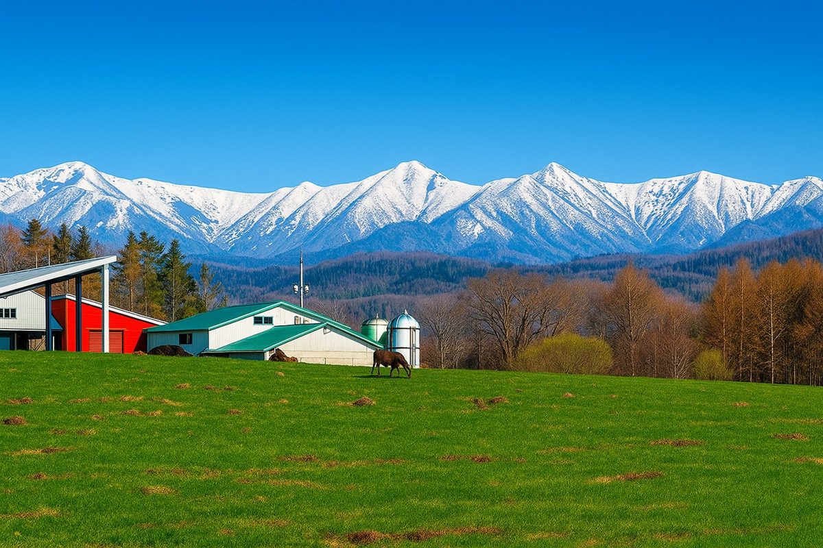 北海道西興部村の風景
